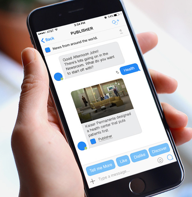 Facebook Welcomes ‘Chat Bots’ to Its Messenger App